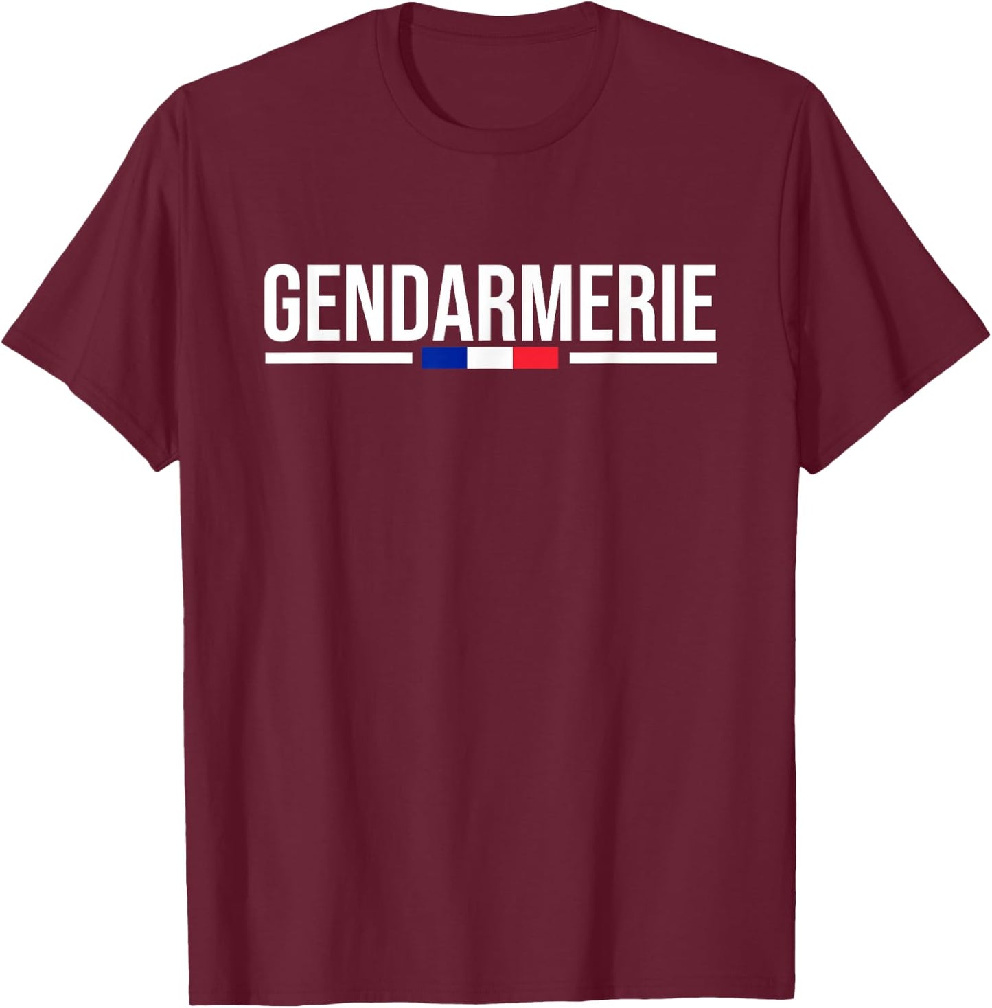 Gendarmerie France Police Gendarme French Law Enforcement T-Shirt - T-Shirt | Maroon