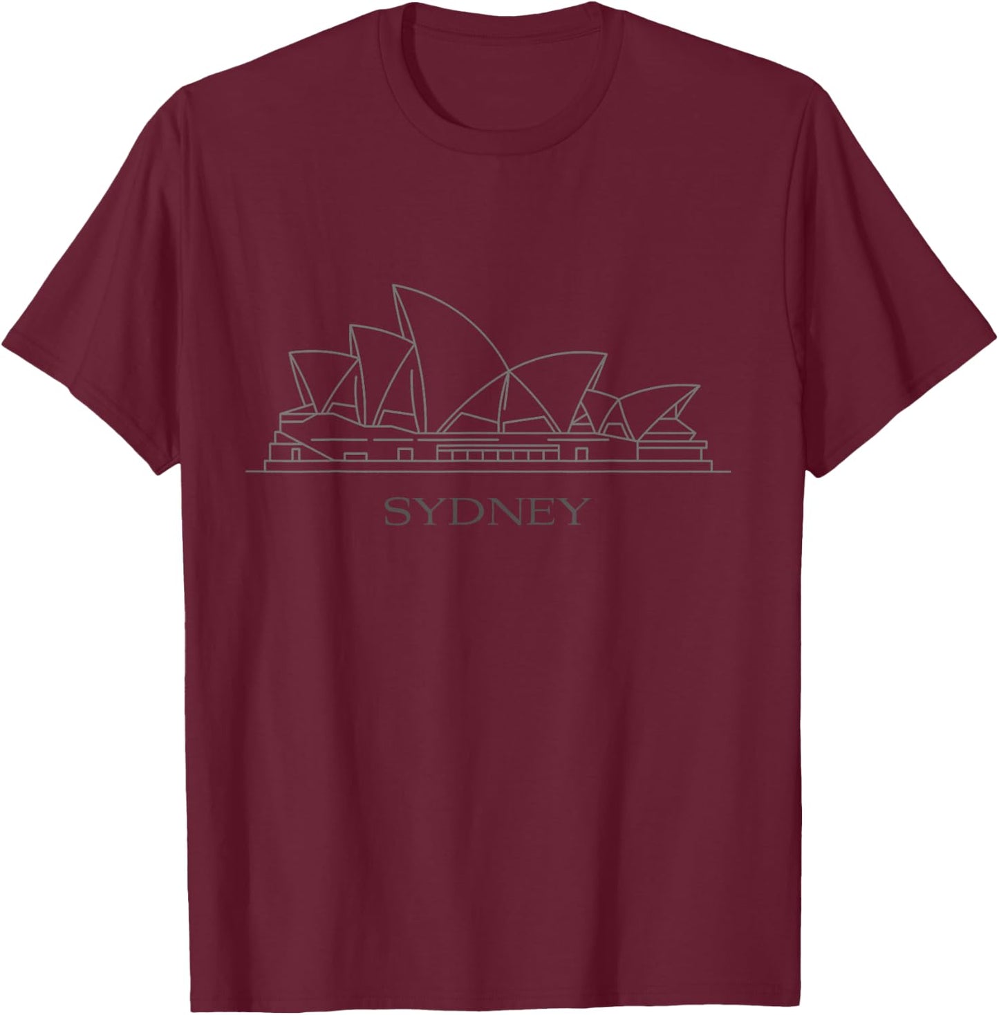 Opera House Australian Souvenirs | Australia Sydney T-Shirt - T-Shirt | Maroon