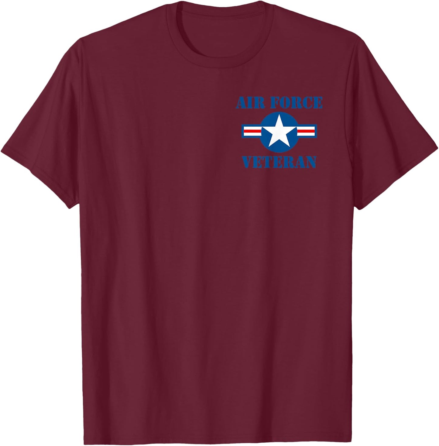 Vintage Air Force Roundel - USAF Veteran T-Shirt - T-Shirt | Maroon