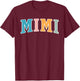 Mimi Life for Grandma Grandmother Announcement T-Shirt - T-Shirt | Maroon