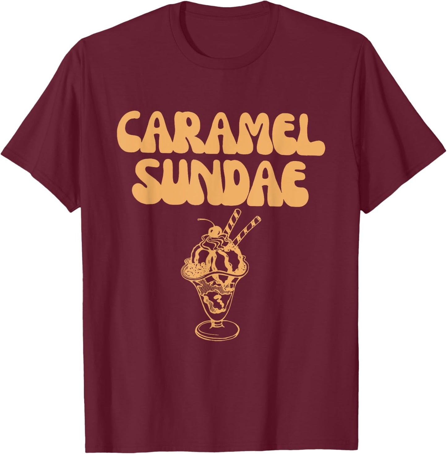 Caramel Sundae 90s Rap Lover Men Women Kids T-Shirt - T-Shirt | Maroon