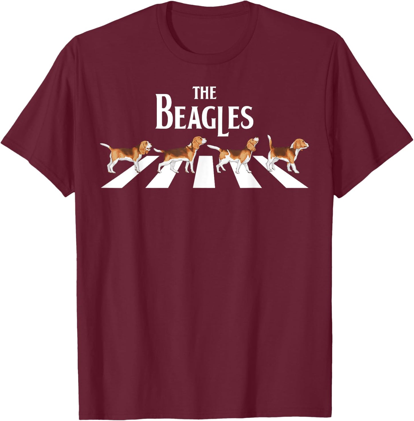 The Beagles Dog Funny beagles dogs pet beagles funny dog Men Women Girls Kids T-Shirt - T-Shirt | Maroon