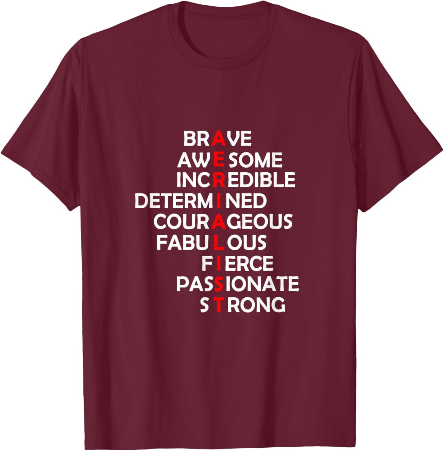 Aerialist Acrostic Aerial Yoga Silks Hoop T-Shirt - T-Shirt | Maroon