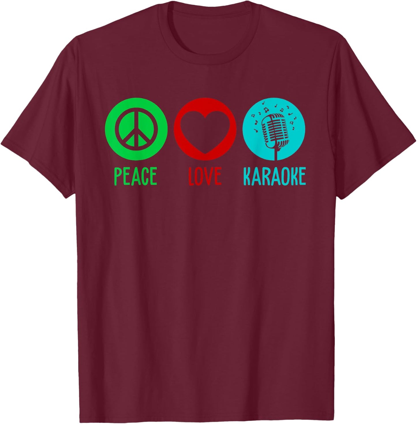 Cool Karaoke Women Singer Singing KTV Karaoke Lovers T-Shirt - T-Shirt | Maroon