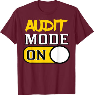 Audit Accounting Shirt T-Shirt - T-Shirt | Maroon