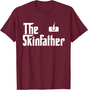 The Skin Father Funny Dermatology Dermatologist T Shirt Gift T-Shirt - T-Shirt | Maroon