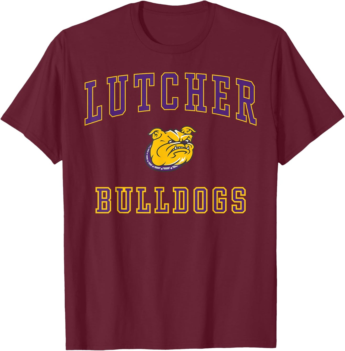 Lutcher High School Bulldogs C1 T-Shirt - T-Shirt | Maroon