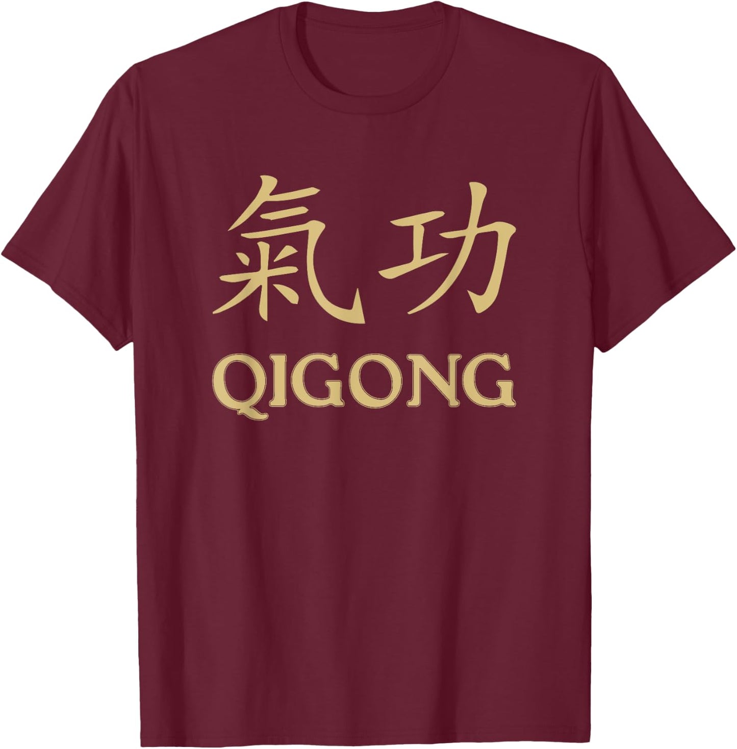 Qi Gong Clothing For Meditation Training Women Girls Kids T-Shirt - T-Shirt | Maroon