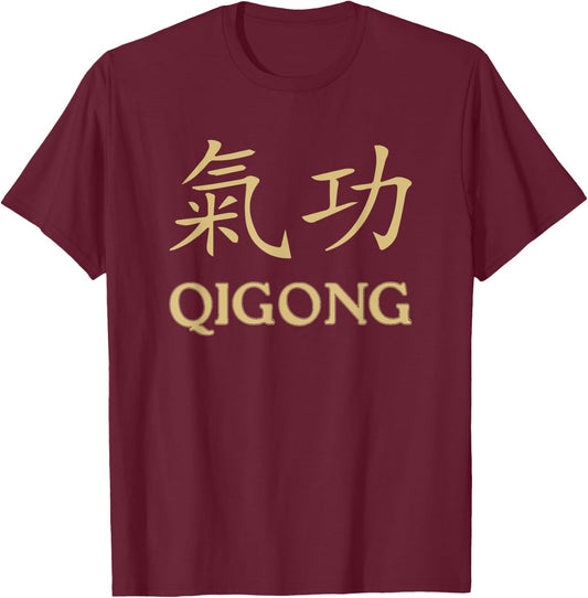 Qi Gong Clothing For Meditation Training Women Girls Kids T-Shirt - T-Shirt | Maroon