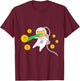 Space Astronaut Cat Bitcoin Laser Eyes Cryptocurrency BTC Women T-Shirt - T-Shirt | Maroon