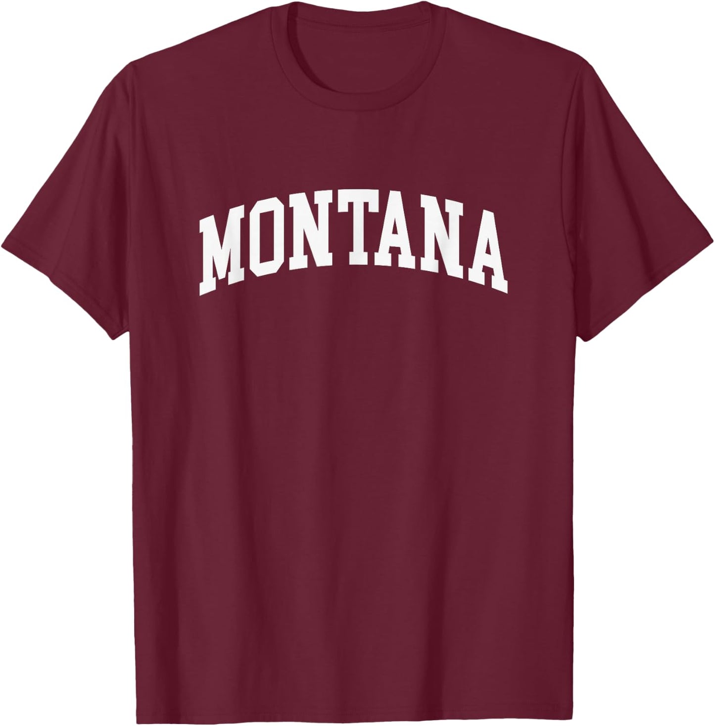 Montana - Throwback Design - Classic T-Shirt - T-Shirt | Maroon