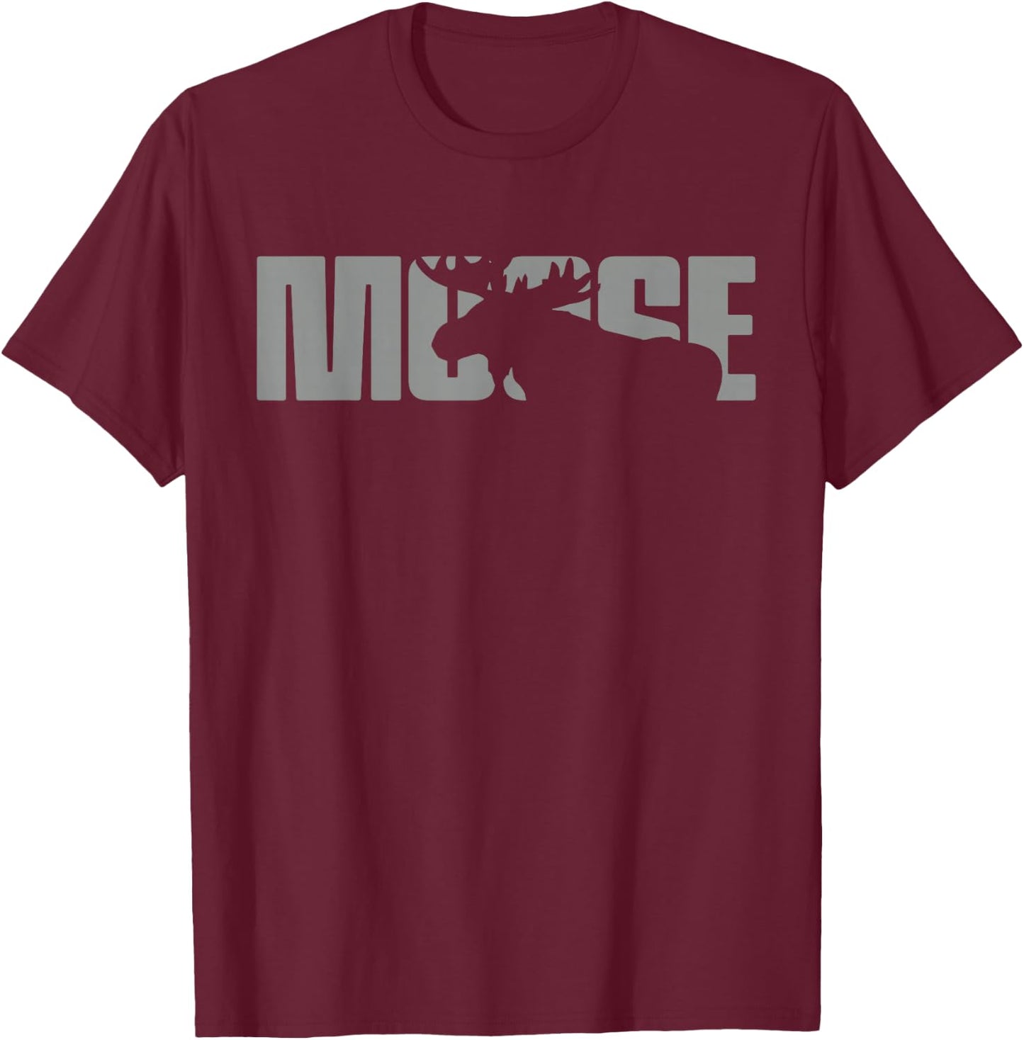 Moose Lover Apparel - Moose Small T-Shirt - T-Shirt | Maroon