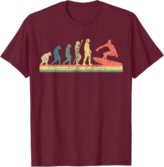 Surf Surfboard Surfers Gift T-Shirt - T-Shirt | Maroon