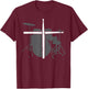 Drums Cross Drumstick Music Jesus Christian Band Men Women T-Shirt - T-Shirt | Maroon