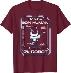 Human Robot New Knee Surgery Joke Funny Knee Replacement T-Shirt - T-Shirt | Maroon
