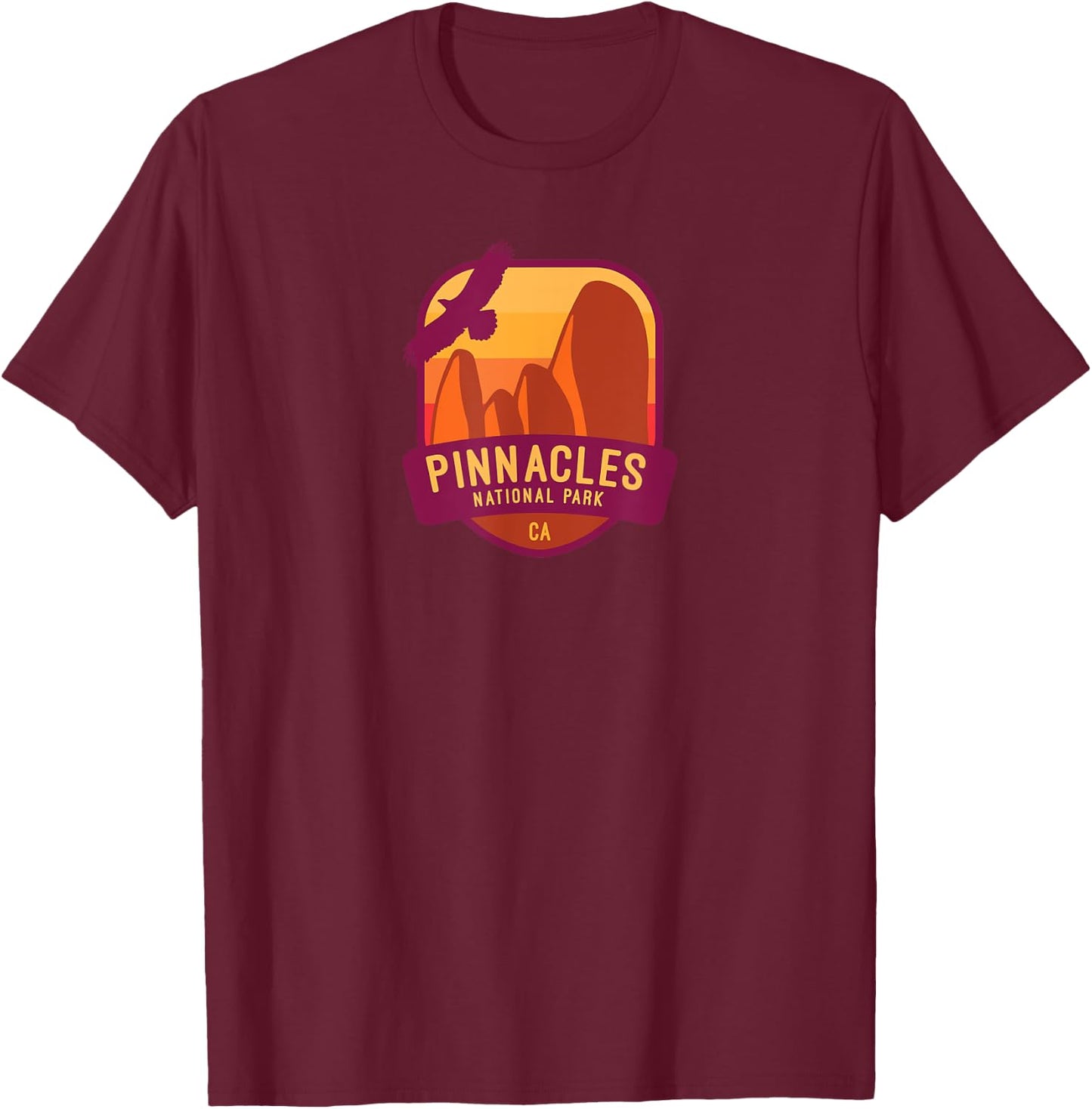 Pinnacles National Park - California T-Shirt - T-Shirt | Maroon