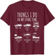 Things I Do In My Spare Time Car Enthusiast Funny Car Lovers T-Shirt - T-Shirt | Maroon