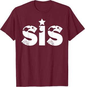 Funny Sister Space Astronaut Birthday Party T-Shirt - T-Shirt | Maroon