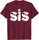 Funny Sister Space Astronaut Birthday Party T-Shirt - T-Shirt | Maroon