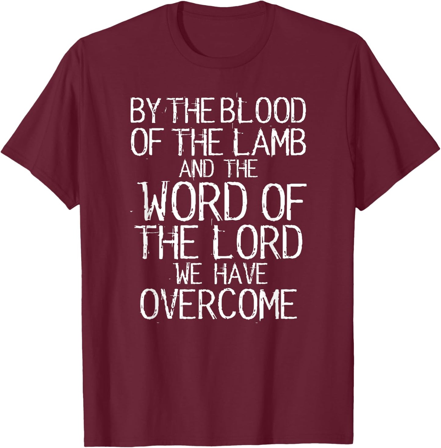 Bible Verse Revelation 12:11 T-Shirt - T-Shirt | Maroon