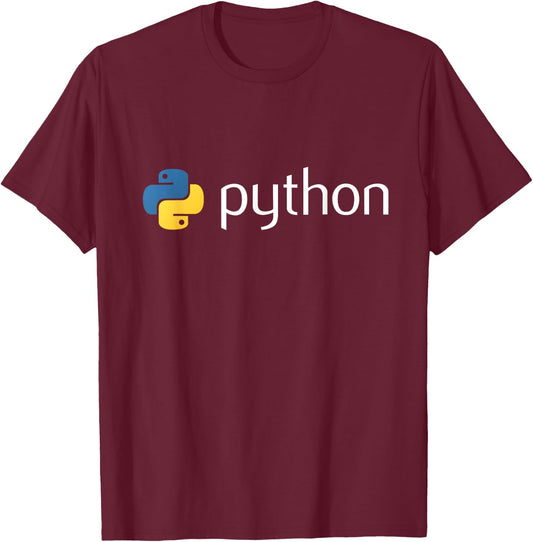 Python Programmer Computer Developers Small T-Shirt - T-Shirt | Maroon