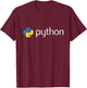 Python Programmer Computer Developers Small T-Shirt - T-Shirt | Maroon
