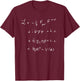 Physics Subject Standard Model Lagrangian Science Teacher T-Shirt - T-Shirt | Maroon