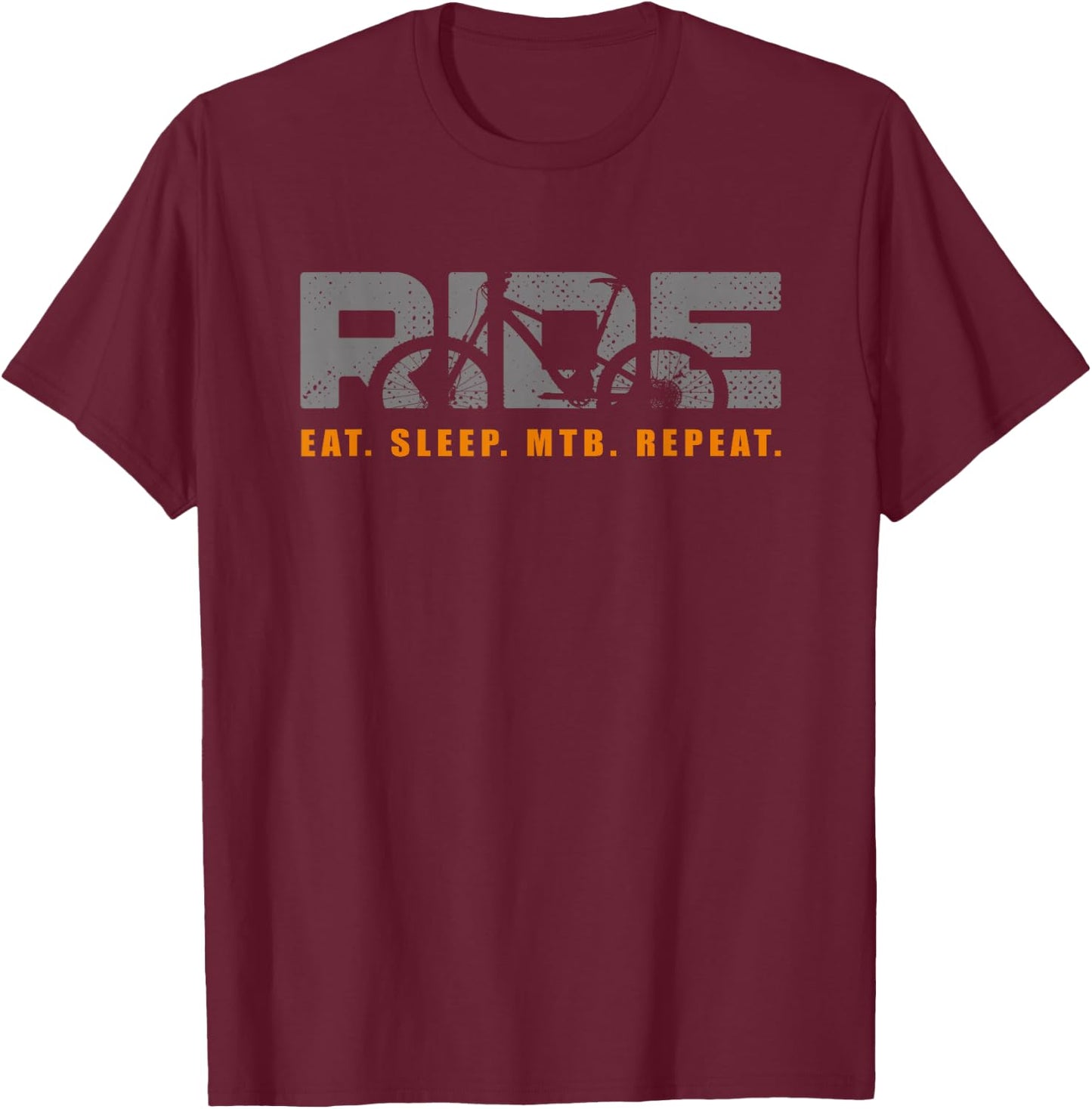 Mountain Bike - Vintage MTB T-Shirt - T-Shirt | Maroon