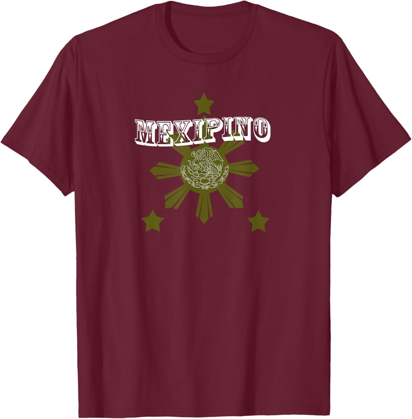 Philippines Mexico Filipino Proud Mexipino Mexican Hispanic T-Shirt - T-Shirt | Maroon