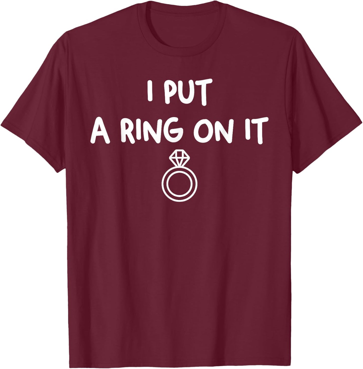Engagement Proposal Boyfriend To Fiance Future Husband Mr. T-Shirt - T-Shirt | Maroon