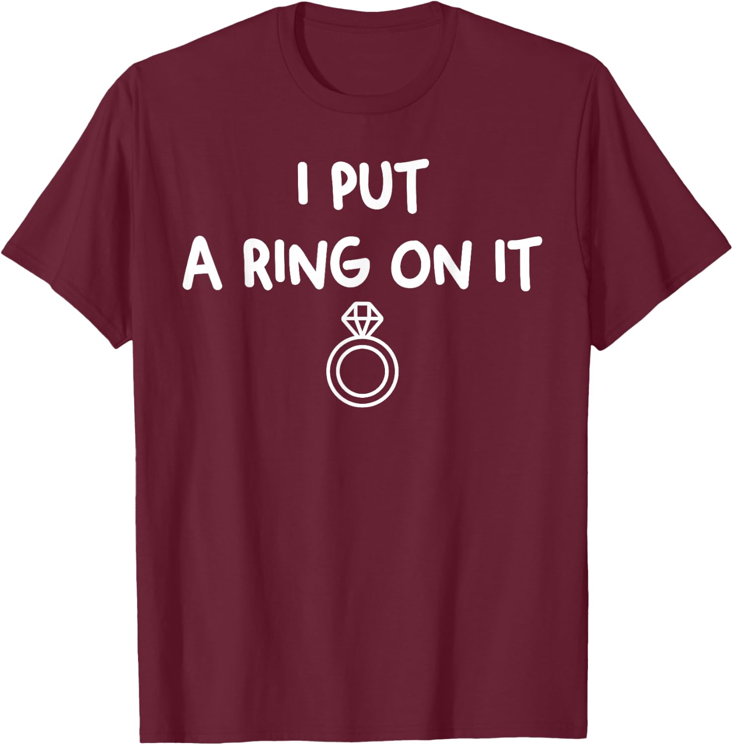Engagement Proposal Boyfriend To Fiance Future Husband Mr. T-Shirt - T-Shirt | Maroon