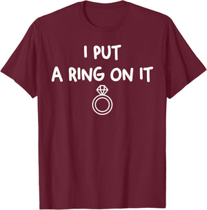 Engagement Proposal Boyfriend To Fiance Future Husband Mr. T-Shirt - T-Shirt | Maroon