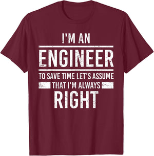 Engineer Art Women Aerospace Software Civil Students T-Shirt - T-Shirt | Maroon