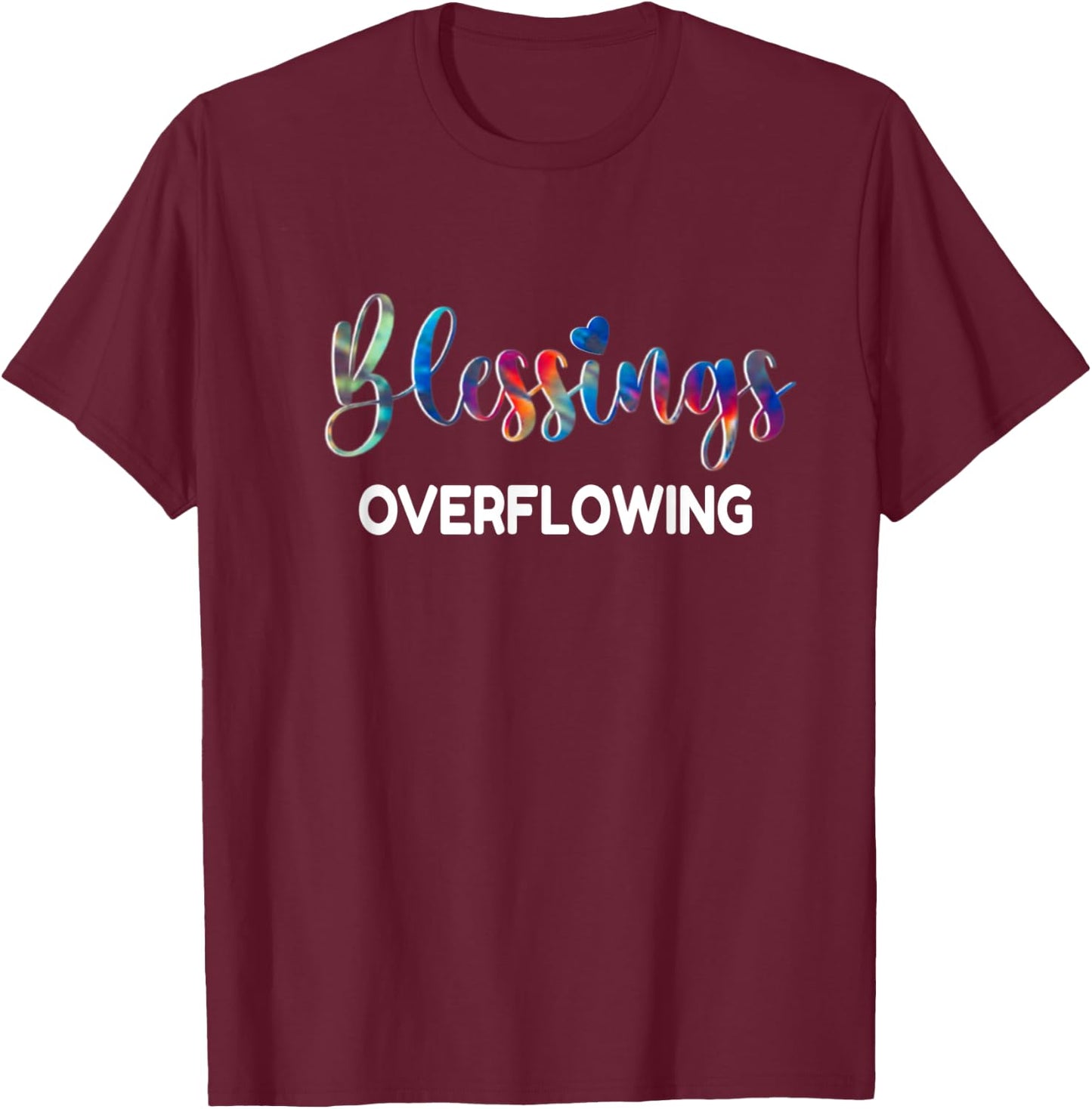 Blessed Beyond Measure Vintage Retro Christian Funny T-Shirt - T-Shirt | Maroon