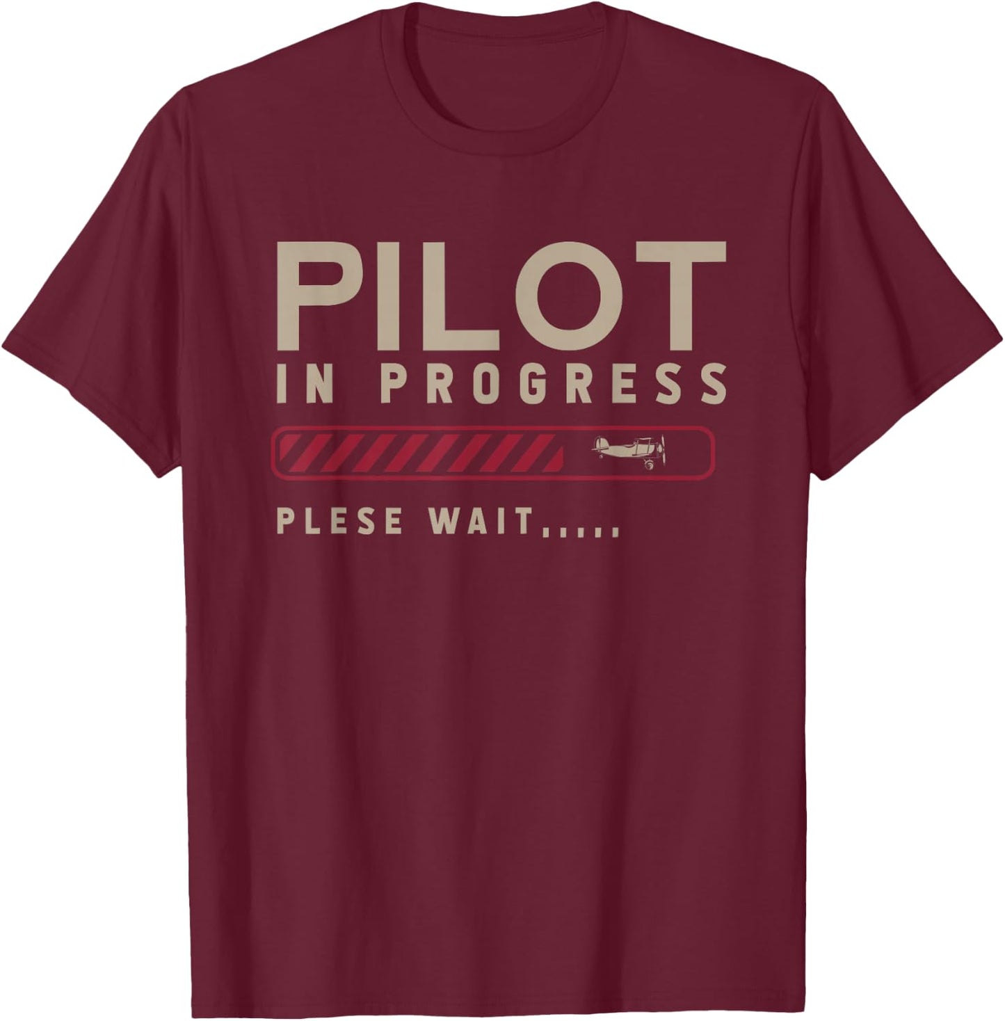 Aeroplane Aviator Co Pilot Gift Future Pilot T-Shirt - T-Shirt | Maroon