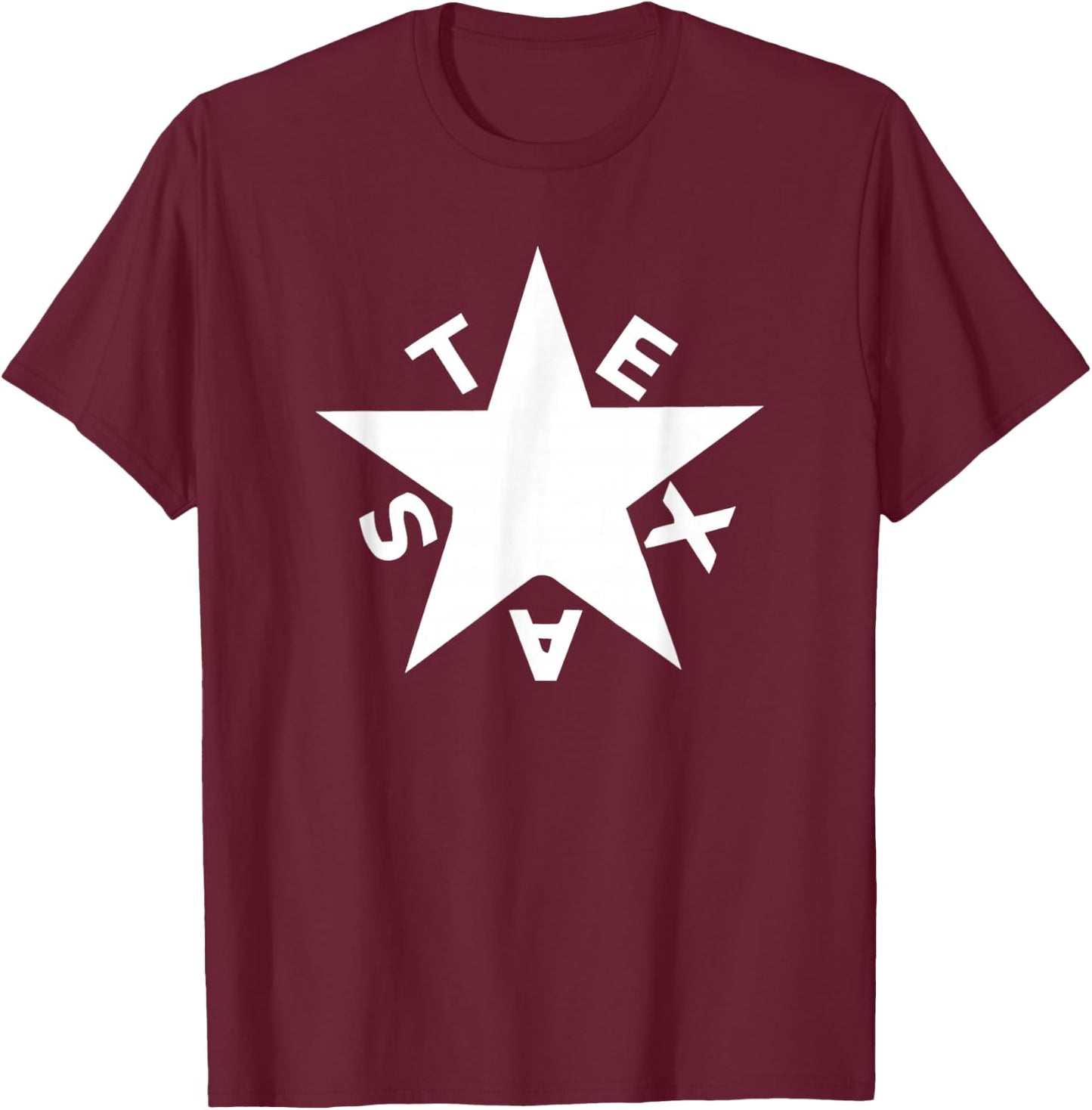 Lorenzo de Zavala Flag Texas T-Shirt - T-Shirt | Maroon