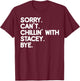 STACEY First Name Funny Personalized Named Friend Of T-Shirt - T-Shirt | Maroon