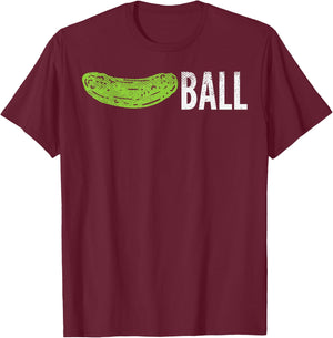 Pickle Ball Funny Pickleball Sport Pun Player Men Women Gift T-Shirt - T-Shirt | Maroon