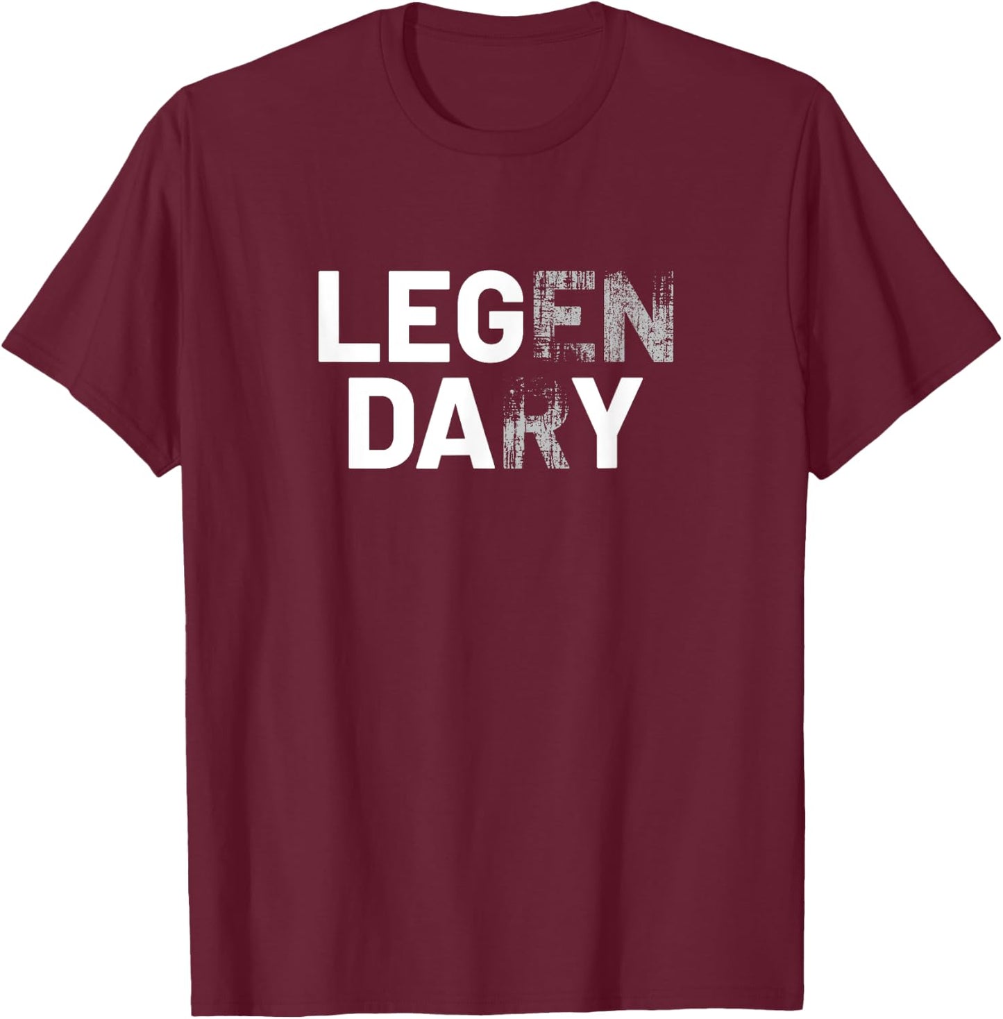 Leg Day Legend - Never Skip Leg Day - Funny Gym T-Shirt - T-Shirt | Maroon