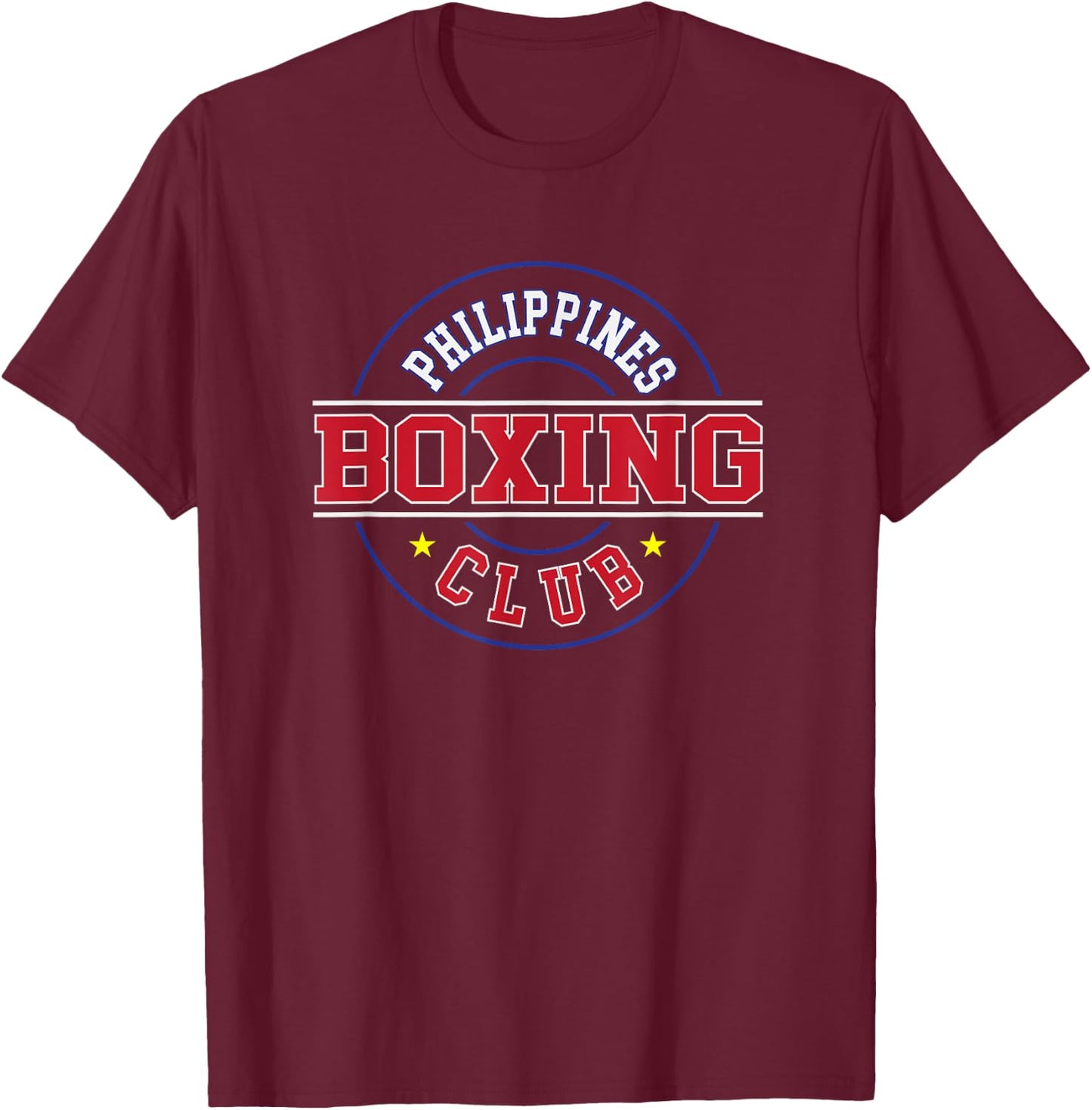 Philippines Boxing Club Gym Boxer Filipino Pinoy Pride T-Shirt - T-Shirt | Maroon