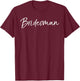 Cute Matching Bridal Party Gift Bridesmaid Men Bridesman T-Shirt - T-Shirt | Maroon