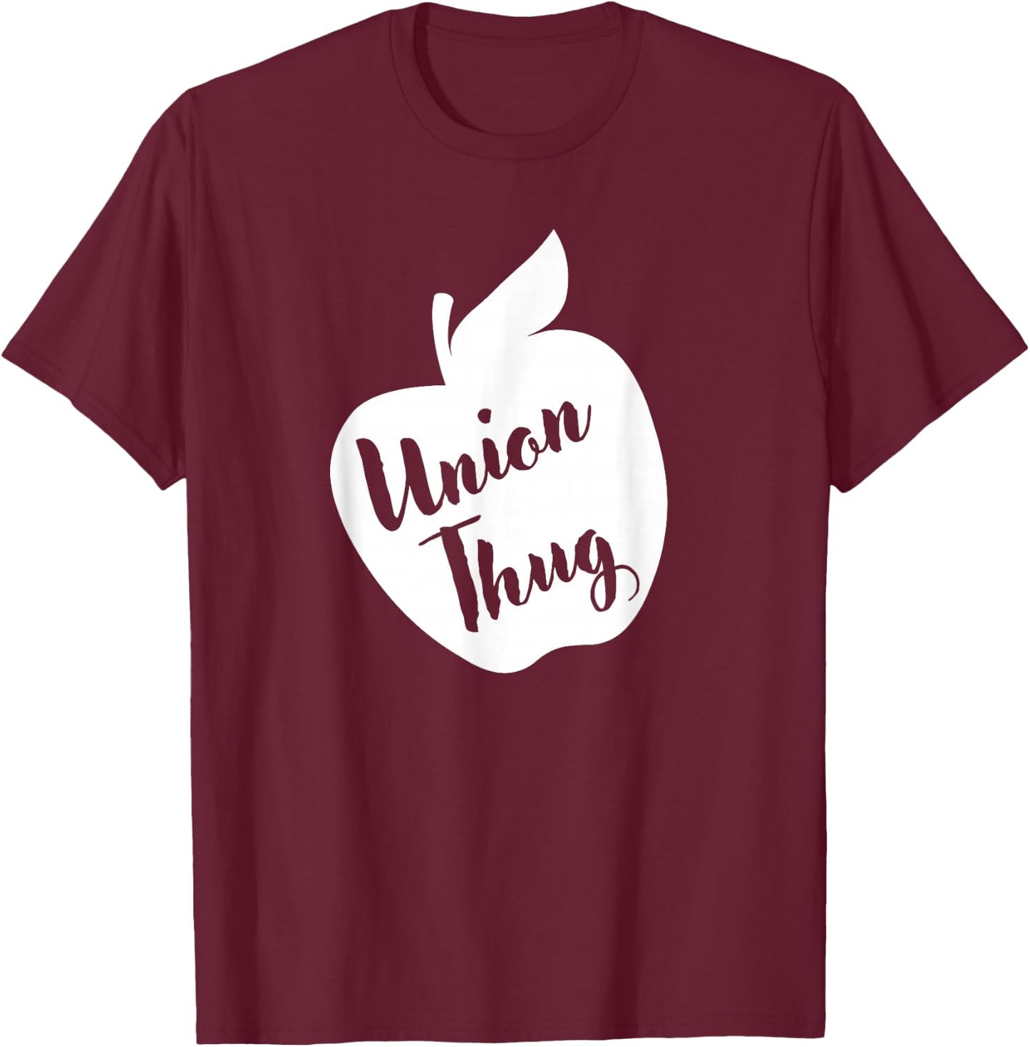 Funny Red For Ed Union Thug Retro SpEd Teacher Appreciation T-Shirt - T-Shirt | Maroon
