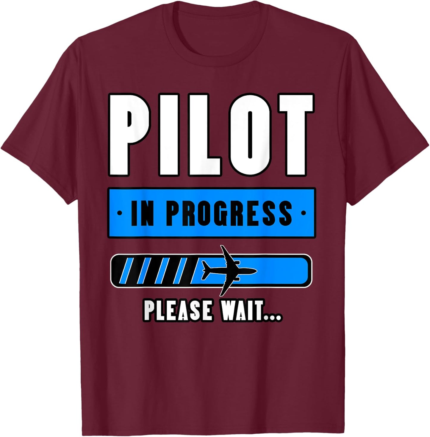 Pilot Airplane Aviation Aircraft Students Aviator Aviatrices T-Shirt - T-Shirt | Maroon