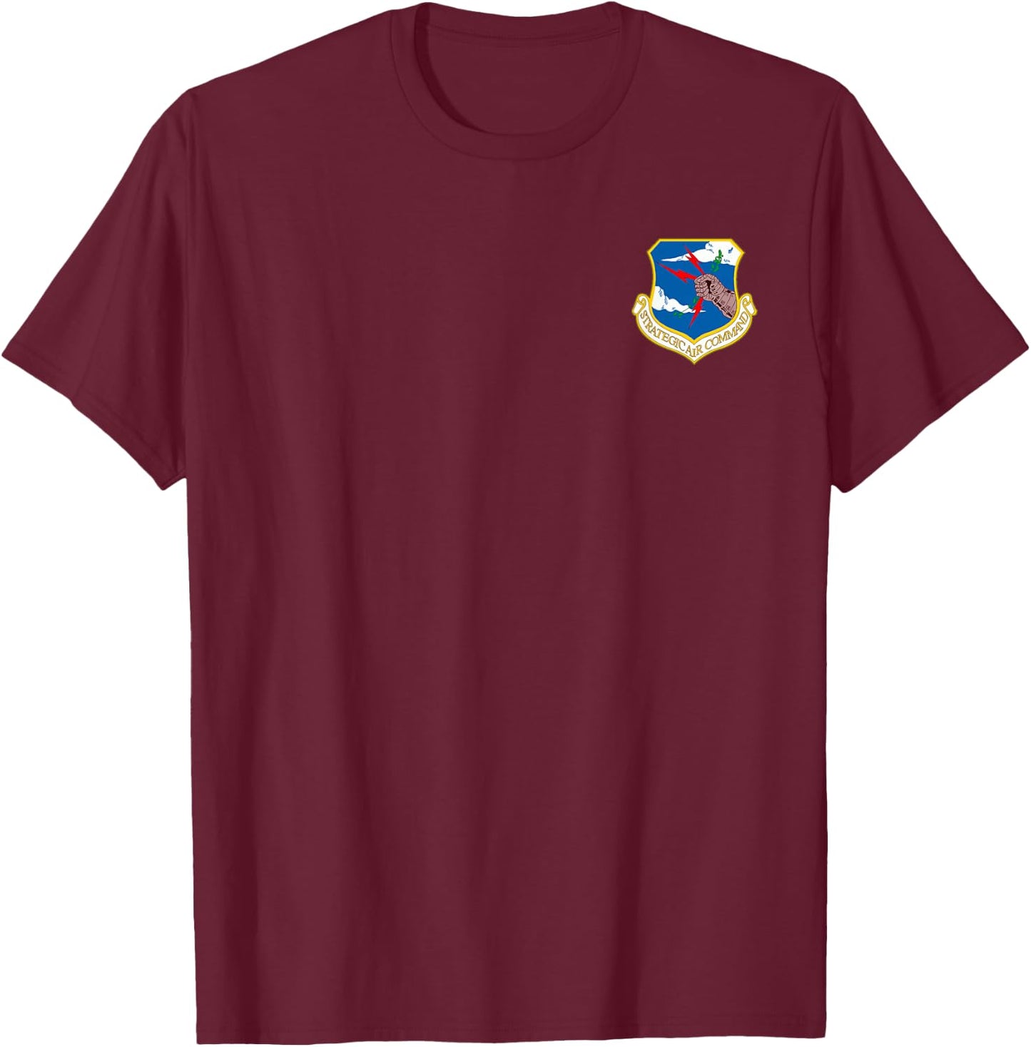 Proud Strategic Air Command Veteran Vintage Veterans Day Men T-Shirt - T-Shirt | Maroon