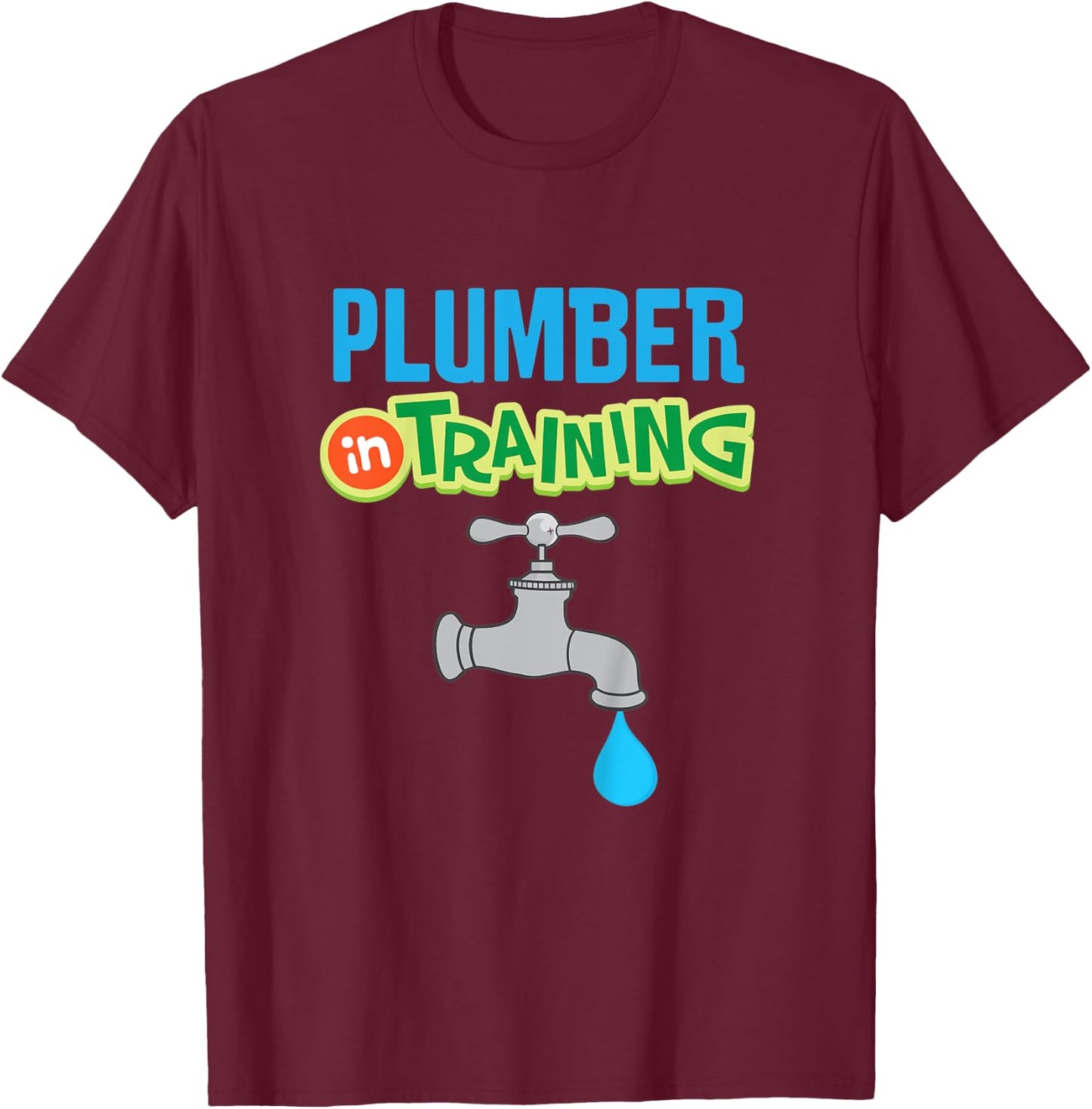 Kids Future Plumber in Training T-Shirt - T-Shirt | Maroon