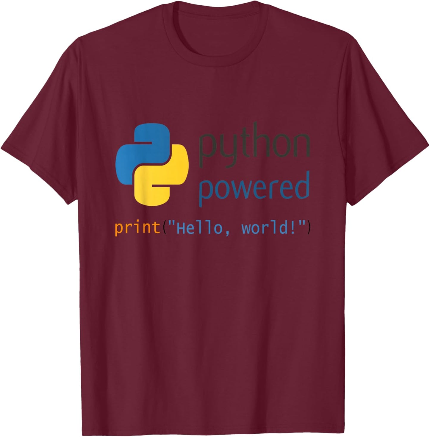 Python Programmer Computer Developers T-Shirt - T-Shirt | Maroon