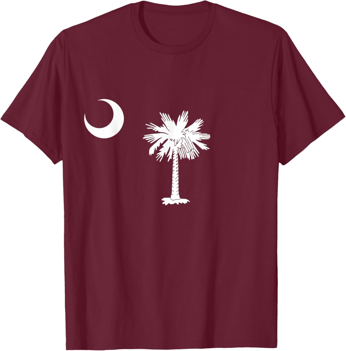 South Carolina Palmetto Moon SC Pride State Flag T-Shirt - T-Shirt | Maroon