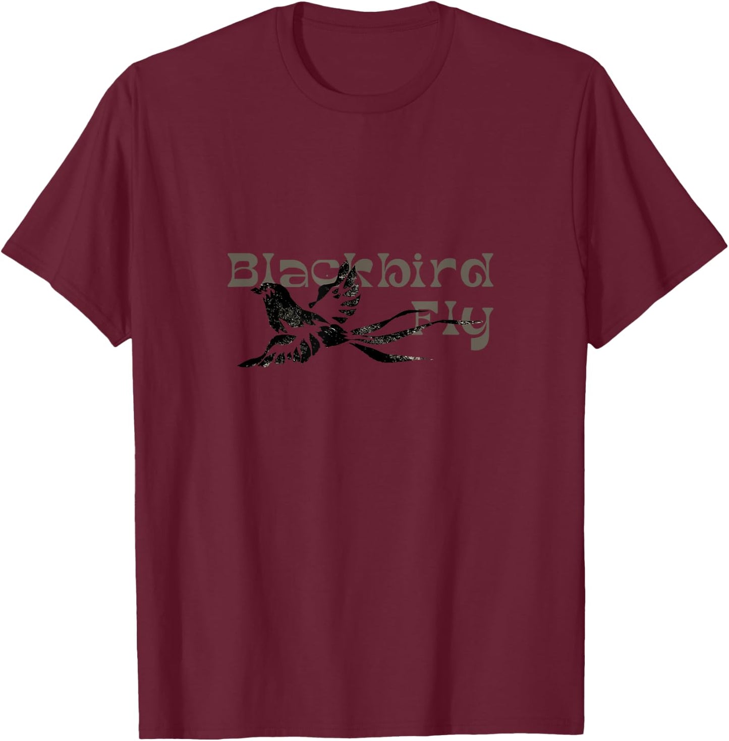 Blackbird Fly T-Shirt - T-Shirt | Maroon