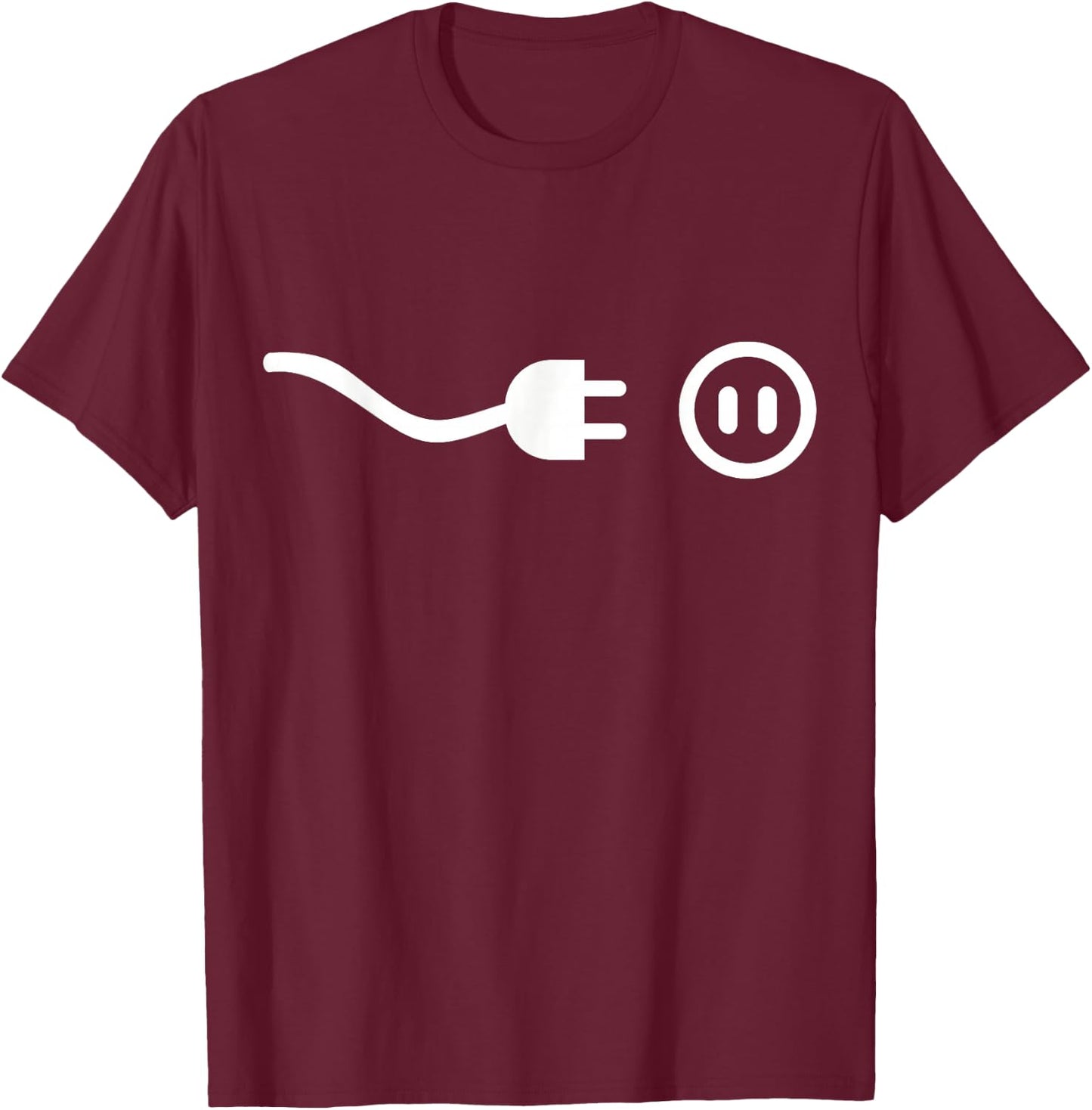 Plug outlet T-Shirt - T-Shirt | Maroon