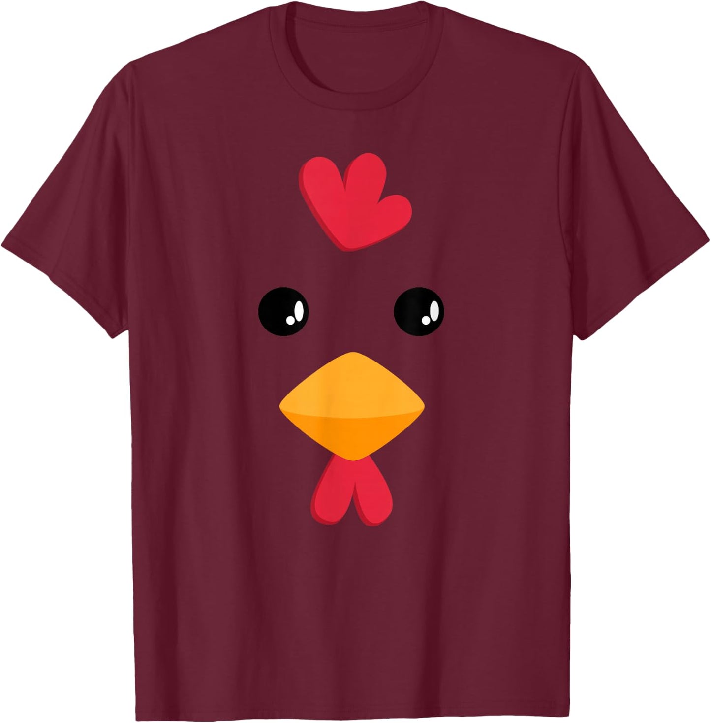 Chicken Halloween Costume Funny Kids Adults T-Shirt - T-Shirt | Maroon